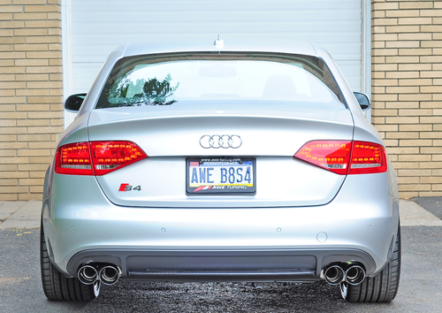 AWE Tuning AWE Touring Edition Exhaust for Audi B8 S4 3.0T - Chrome Silver Tips