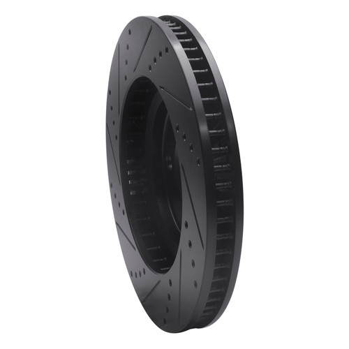 DFC Brake Rotor - Drilled and Slotted - Black 633-45008R