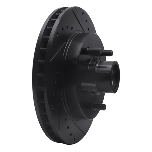 DFC Brake Rotor - Drilled and Slotted - Black 633-48022R
