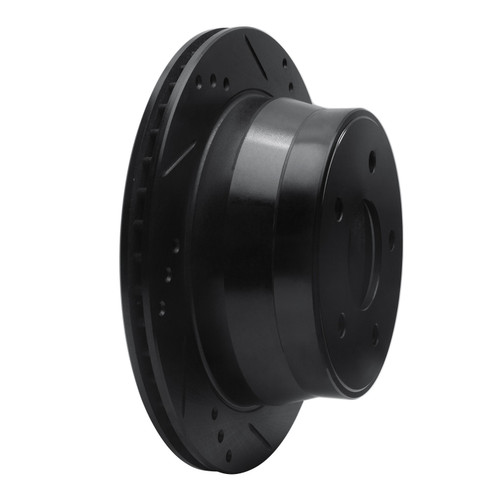DFC Brake Rotor - Drilled and Slotted - Black 633-48032R