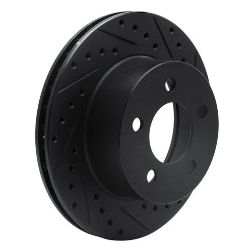 DFC Brake Rotor - Drilled and Slotted - Black 633-42022R