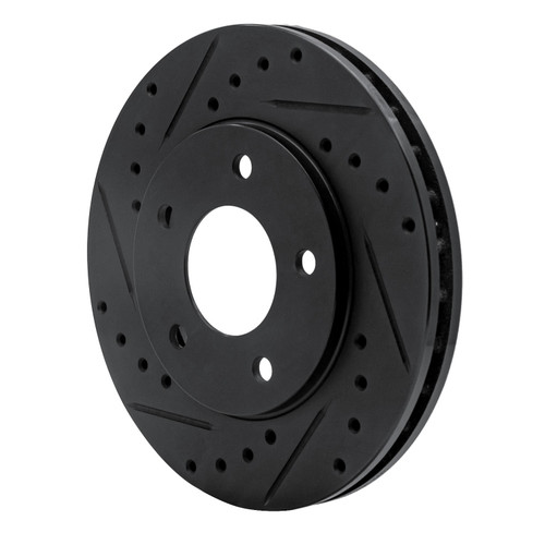 DFC Brake Rotor - Drilled and Slotted - Black 633-47019L