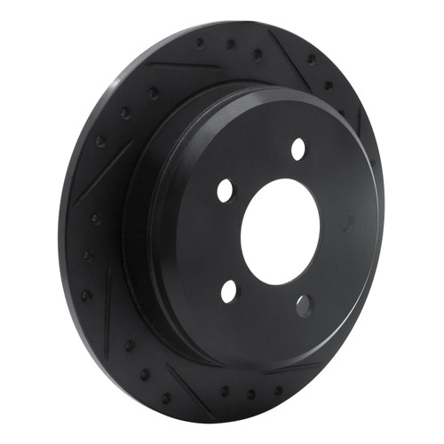 DFC Brake Rotor - Drilled and Slotted - Black 633-42023R