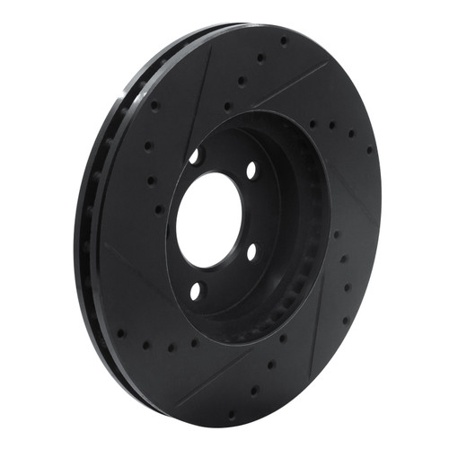 DFC Brake Rotor - Drilled and Slotted - Black 633-54038R