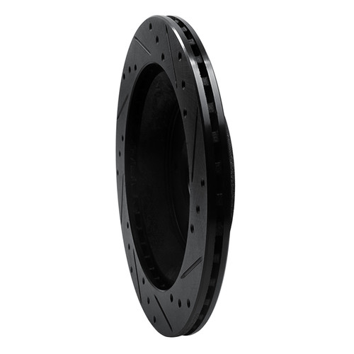 DFC Brake Rotor - Drilled and Slotted - Black 633-47022L
