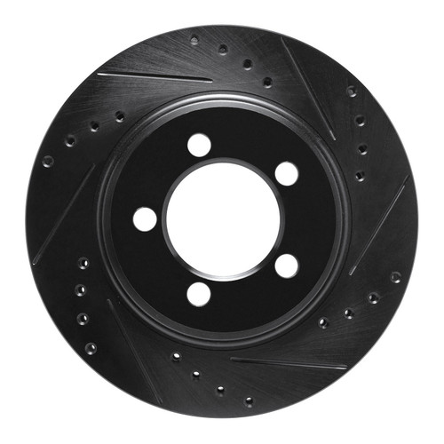 DFC Brake Rotor - Drilled and Slotted - Black 633-54042R