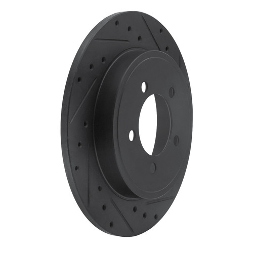 DFC Brake Rotor - Drilled and Slotted - Black 633-54178R