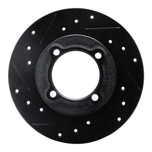 DFC Brake Rotor - Drilled and Slotted - Black 633-54000L
