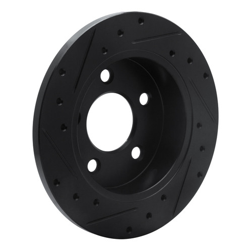 DFC Brake Rotor - Drilled and Slotted - Black 633-54034R