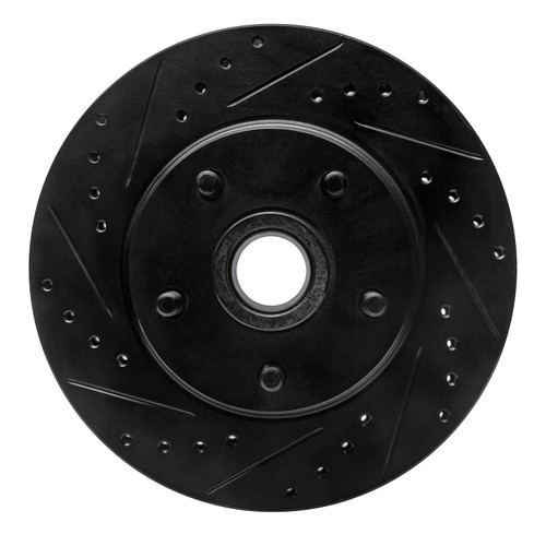 DFC Brake Rotor - Drilled and Slotted - Black 633-54008L