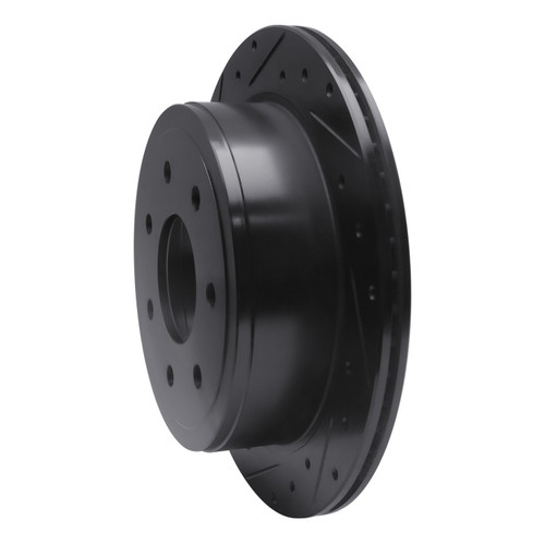 DFC Brake Rotor - Drilled and Slotted - Black 633-54189L