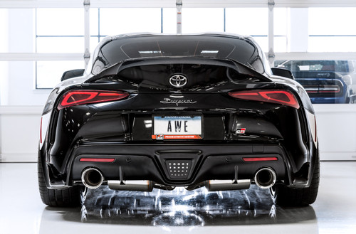 AWE Tuning AWE Non-Resonated Touring Edition Exhaust for A90 Supra - 5" Diamond