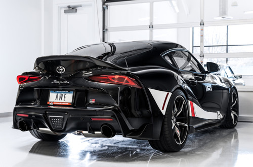 AWE Tuning AWE Non-Resonated Touring Edition Exhaust for A90 Supra - 5" Diamond