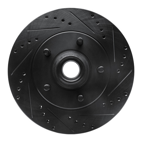 DFC Brake Rotor - Drilled and Slotted - Black 633-54169R