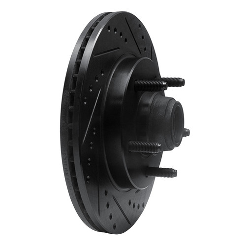DFC Brake Rotor - Drilled and Slotted - Black 633-54169R