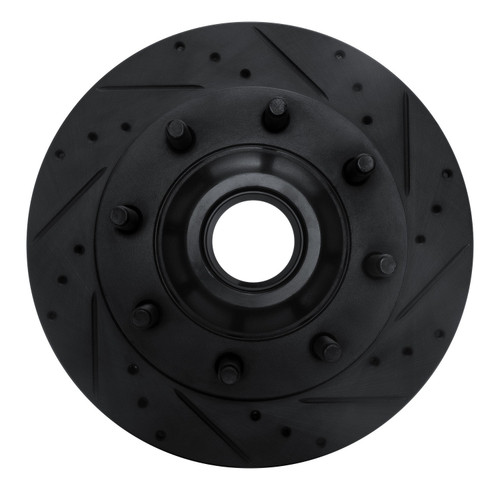 DFC Brake Rotor - Drilled and Slotted - Black 633-54136R