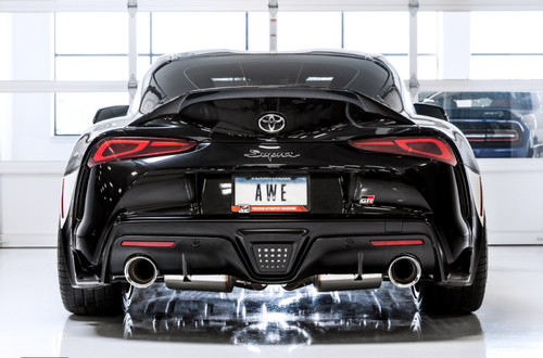 AWE Tuning AWE Non-Resonated Touring Edition Exhaust for A90 Supra - 5" Chrome