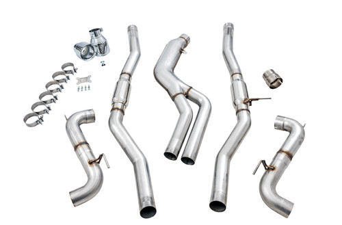 AWE Tuning AWE Resonated Track Edition Exhaust for A90 Supra - 5" Chrome Silver