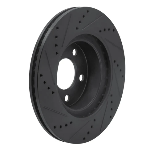 DFC Brake Rotor - Drilled and Slotted - Black 633-54171R