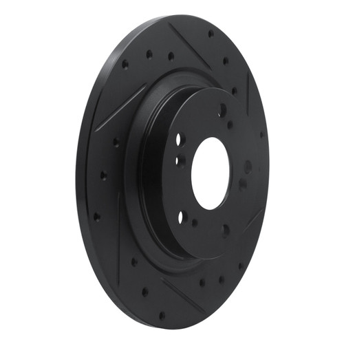 DFC Brake Rotor - Drilled and Slotted - Black 633-59028R