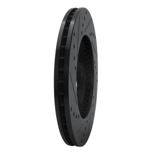 DFC Brake Rotor - Drilled and Slotted - Black 633-59020R