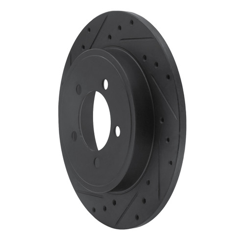 DFC Brake Rotor - Drilled and Slotted - Black 633-54178L