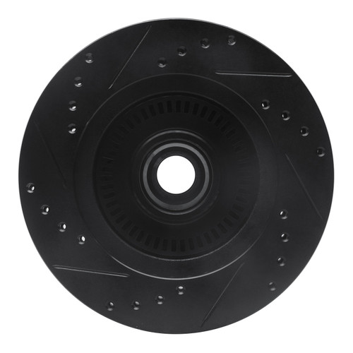 DFC Brake Rotor - Drilled and Slotted - Black 633-55000R