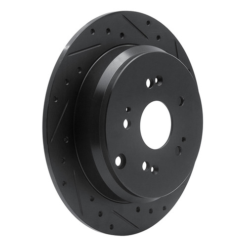 DFC Brake Rotor - Drilled and Slotted - Black 633-59048R