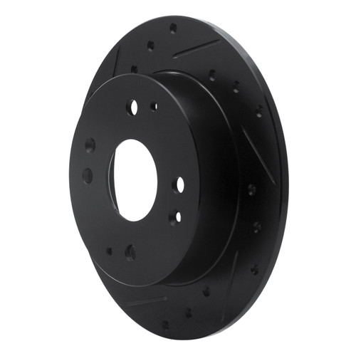 DFC Brake Rotor - Drilled and Slotted - Black 633-59025L
