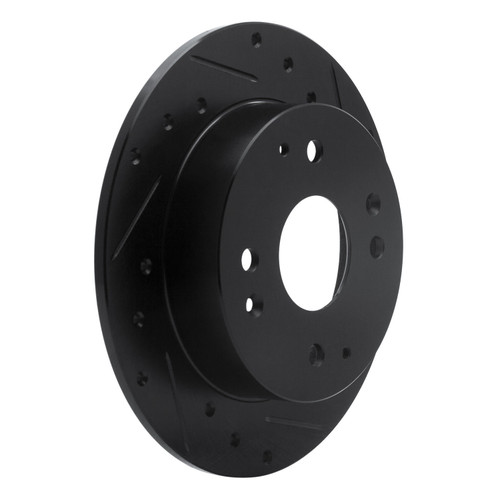 DFC Brake Rotor - Drilled and Slotted - Black 633-59025R