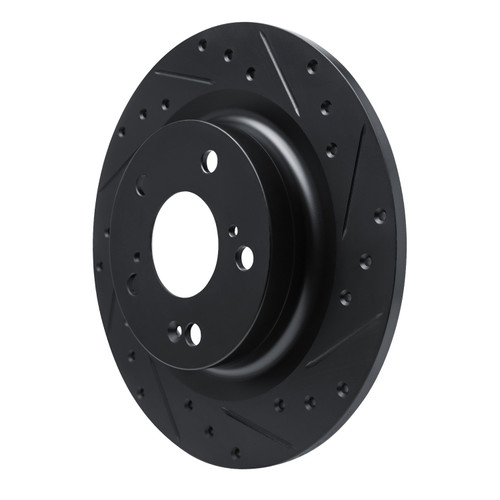 DFC Brake Rotor - Drilled and Slotted - Black 633-59067R