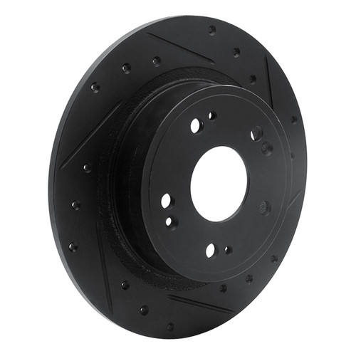 DFC Brake Rotor - Drilled and Slotted - Black 633-59032R