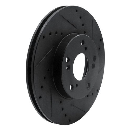 DFC Brake Rotor - Drilled and Slotted - Black 633-59042R