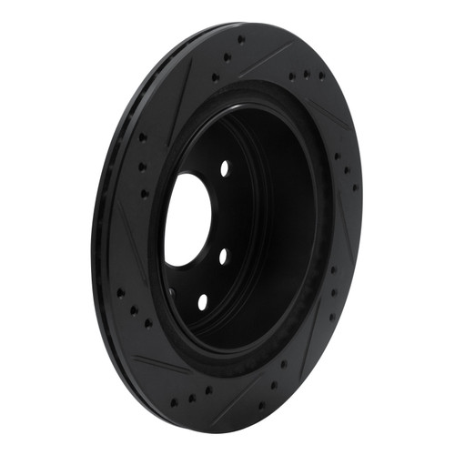 DFC Brake Rotor - Drilled and Slotted - Black 633-67088R