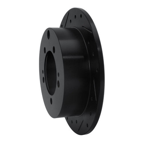 DFC Brake Rotor - Drilled and Slotted - Black 633-72028L