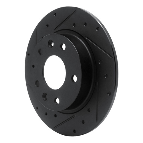 DFC Brake Rotor - Drilled and Slotted - Black 633-80079L
