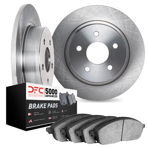 DFC Brake Rotor with 5000 Advanced Brake Pads 6502-74161