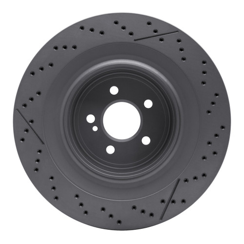 DFC GEOSPEC Coated Rotor - Drilled and Slotted 634-63094