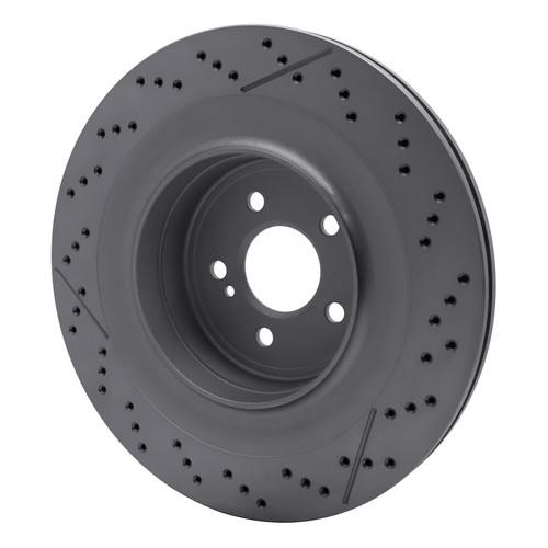 DFC GEOSPEC Coated Rotor - Drilled and Slotted 634-63094
