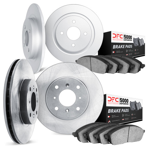 DFC Rotors with 5000 Advanced Brake Pads 6504-28005