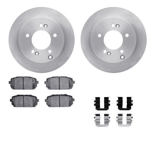 DFC Brake Rotor with 5000 Brake Pads and Hardware Kit 6512-21071