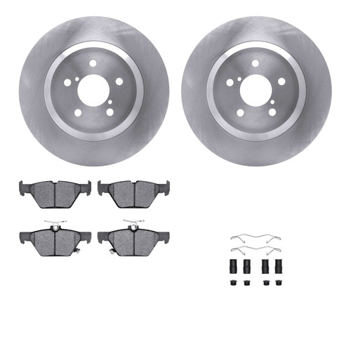 DFC Brake Rotor with 5000 Brake Pads and Hardware Kit 6512-13237