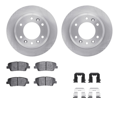 DFC Brake Rotor with 5000 Brake Pads and Hardware Kit 6512-21143