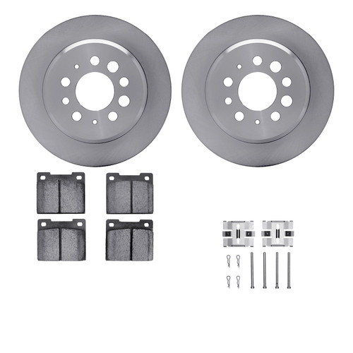 DFC Brake Rotor with 5000 Brake Pads and Hardware Kit 6512-27077