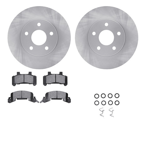 DFC Brake Rotor with 5000 Brake Pads and Hardware Kit 6512-45052