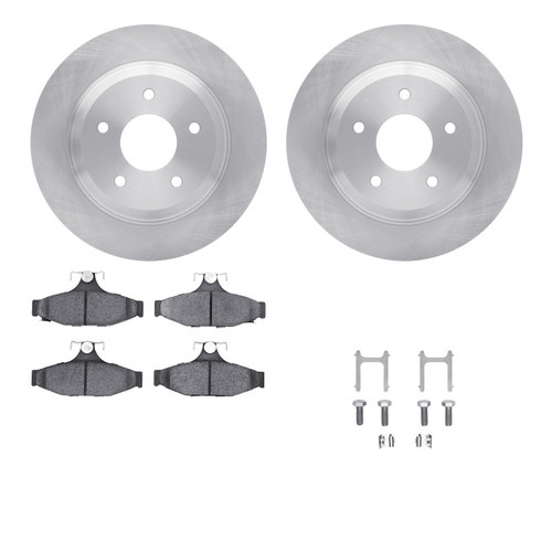 DFC Brake Rotor with 5000 Brake Pads and Hardware Kit 6512-47149