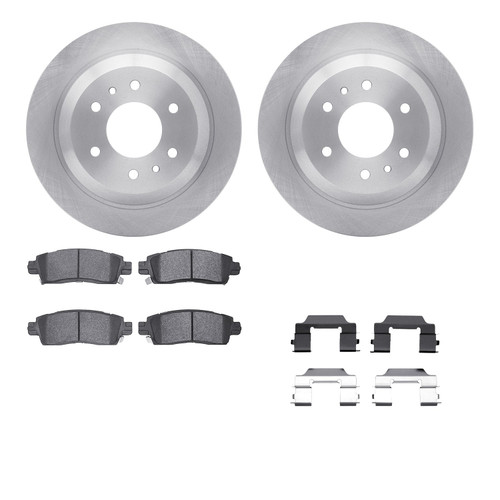 DFC Brake Rotor with 5000 Brake Pads and Hardware Kit 6512-48289