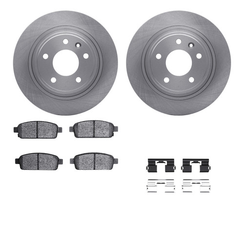 DFC Brake Rotor with 5000 Brake Pads and Hardware Kit 6512-47231