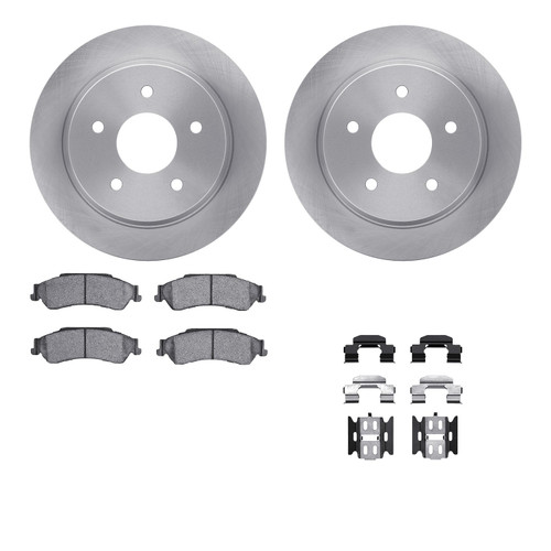 DFC Brake Rotor with 5000 Brake Pads and Hardware Kit 6512-48231