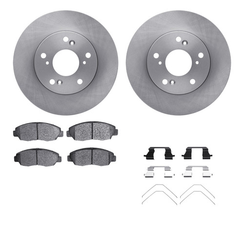 DFC Brake Rotor with 5000 Brake Pads and Hardware Kit 6512-59310
